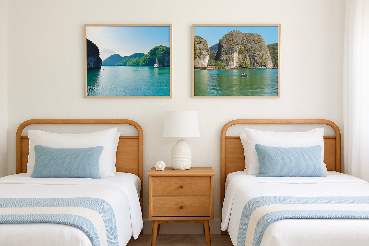 Hidden Paradise | Ha Long Bay Vietnam Tropical Seascape | Printable Wall Art