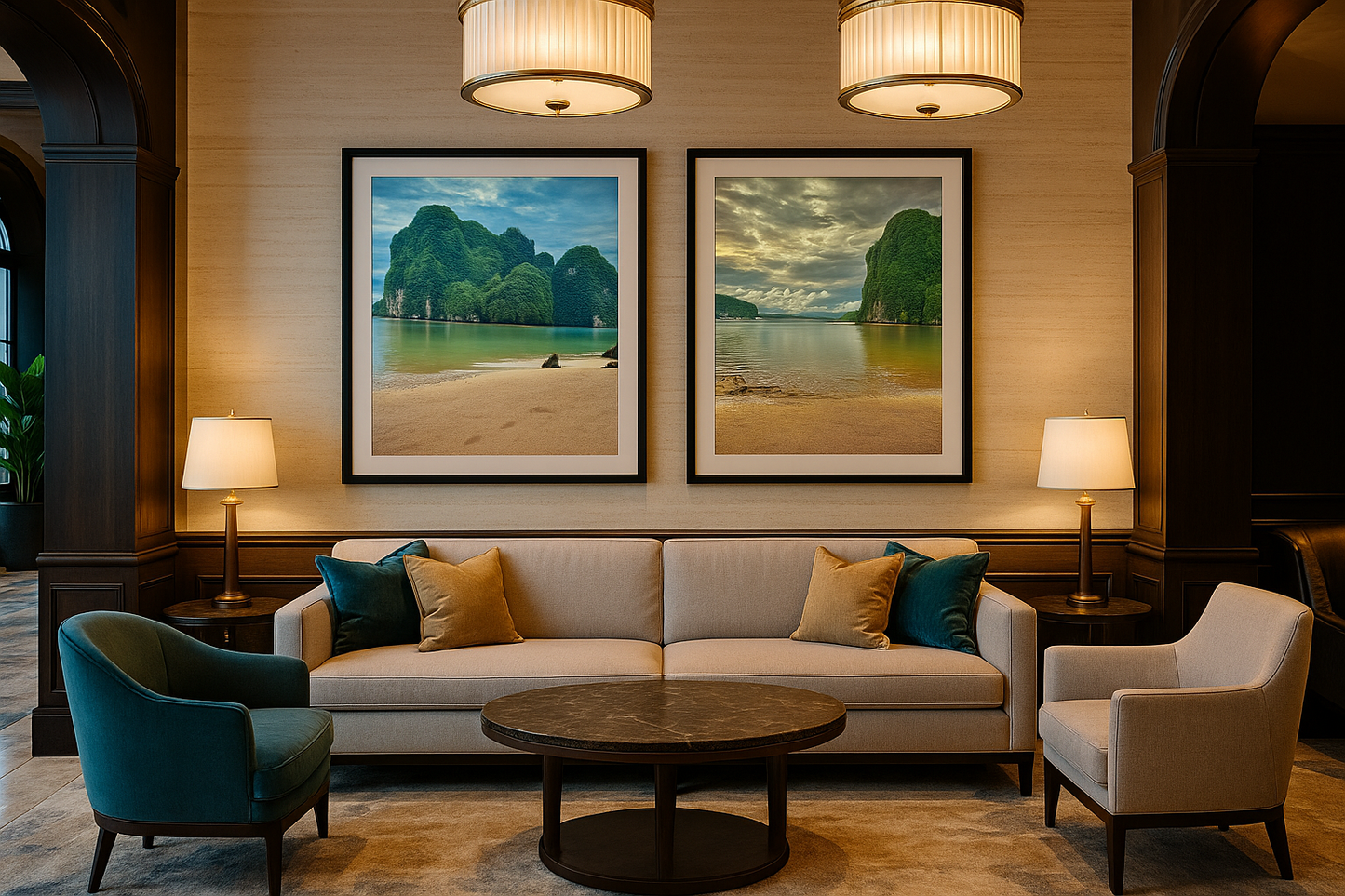 Verdant Island Escape | Ao Phang Nga Thailand Tropical Beach | Printable Wall Art