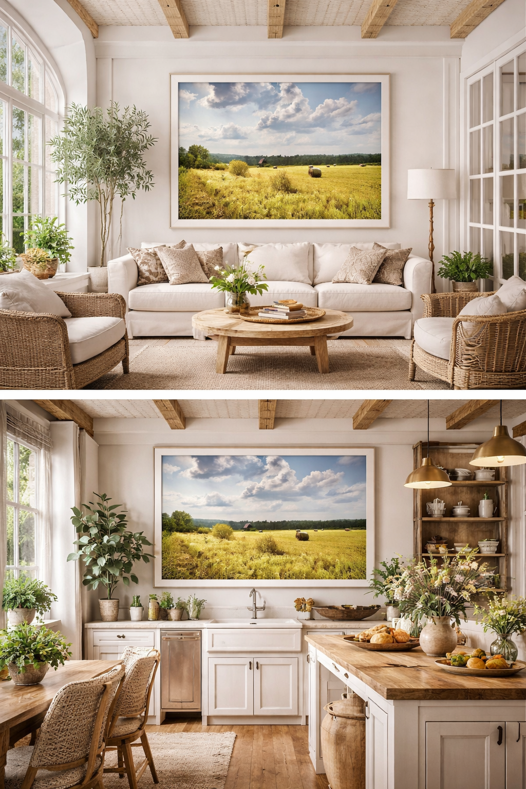 Rolling Sky Over Hayfields | Mattawa Ontario Canada Rural Landscape | Printable Wall Art