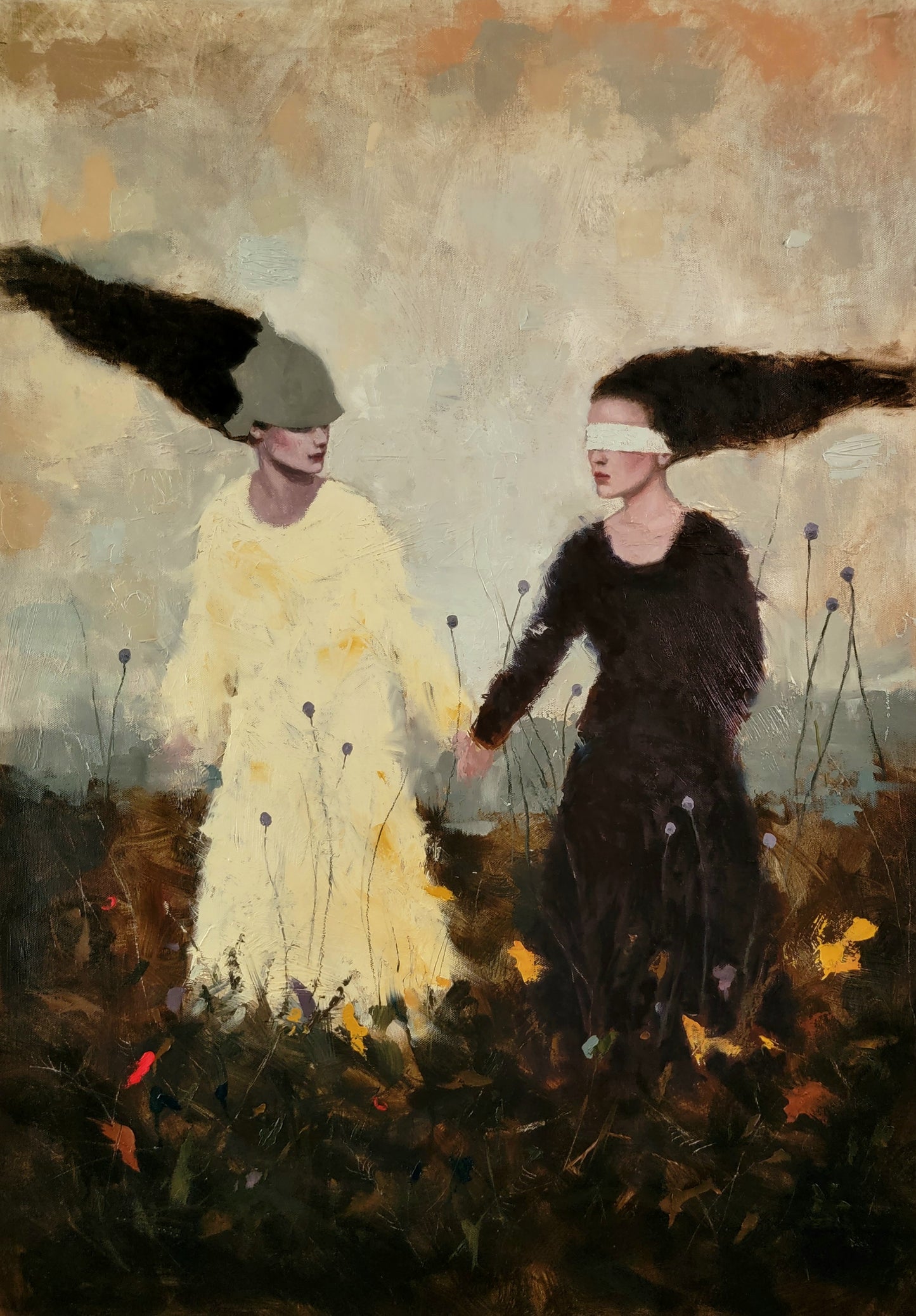 The Walk | 35" x 25" Original oil on canvas