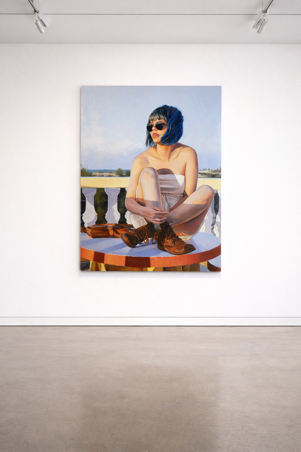 Villa Rosa | 42" x 32" Original oil on canvas