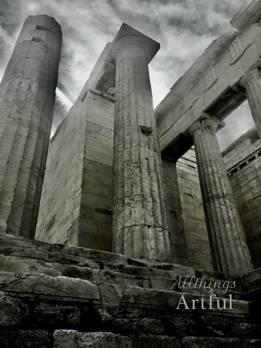 Ancient Pillars | Athens Greece Historic Columns | Printable Wall Art