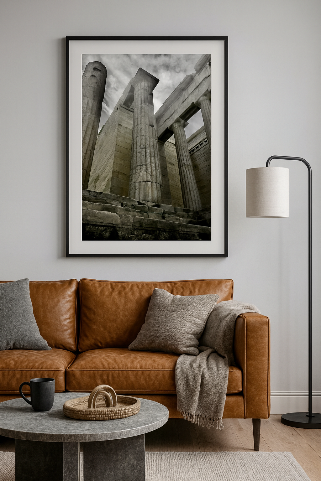 Ancient Pillars | Athens Greece Historic Columns | Printable Wall Art