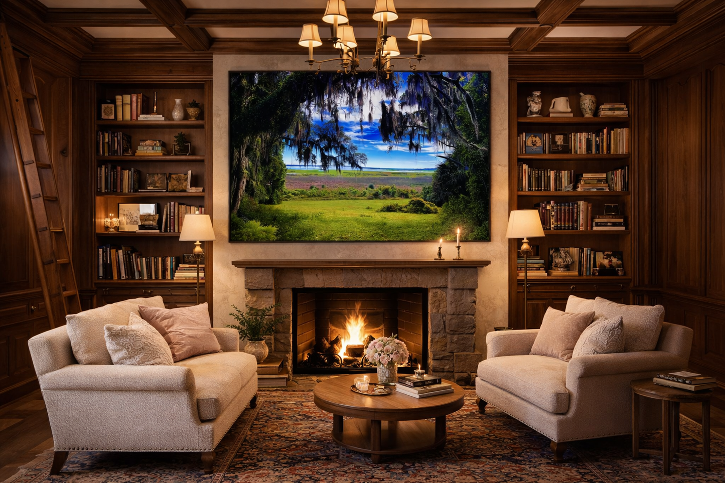 Framed by Moss | Gainesville Florida Spanish Moss Marshland Vista | Printable Wall Art
