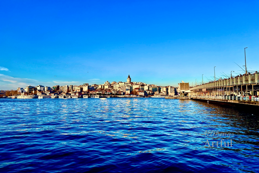 Galata's Gaze | Istanbul Turkey Bosphorus Waterfront | Printable Wall Art
