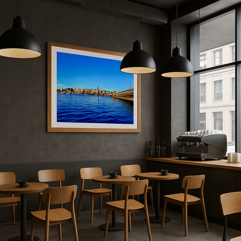 Galata's Gaze | Istanbul Turkey Bosphorus Waterfront | Printable Wall Art