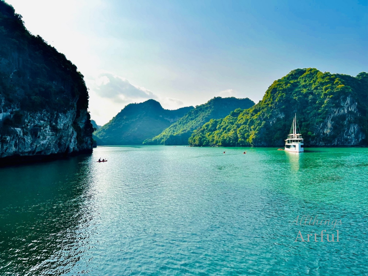 Hidden Paradise | Ha Long Bay Vietnam Tropical Seascape | Printable Wall Art
