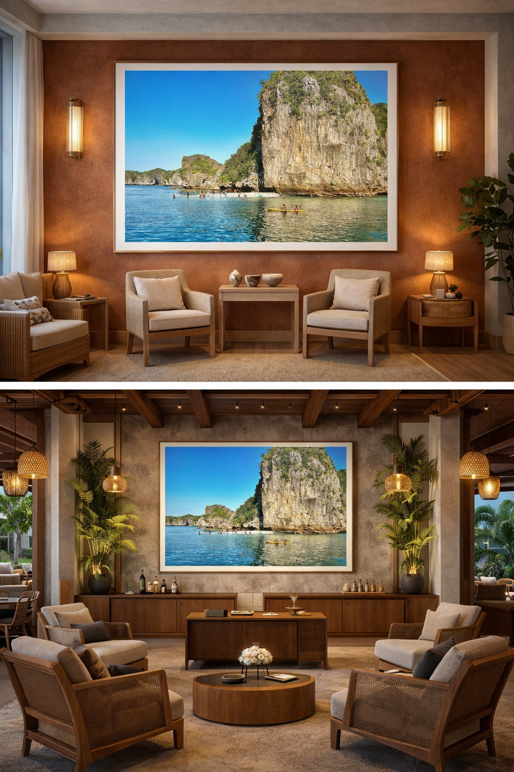 Kayakers and Limestone Giants | Ha Long Bay Vietnam Adventure | Printable Wall Art