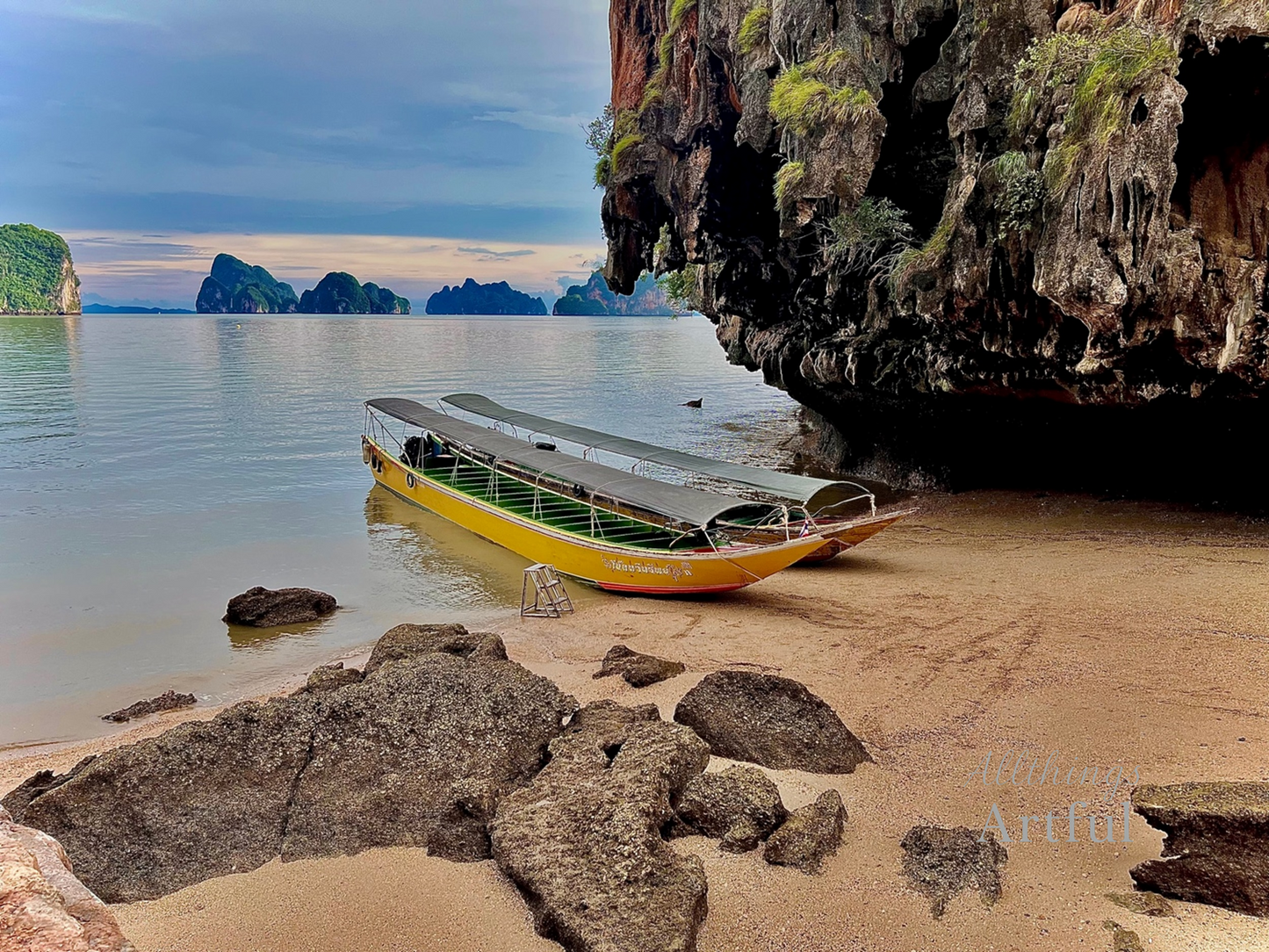 Low Tide Landing | Koh Samui Thailand Beach Landscape | Printable Wall Art
