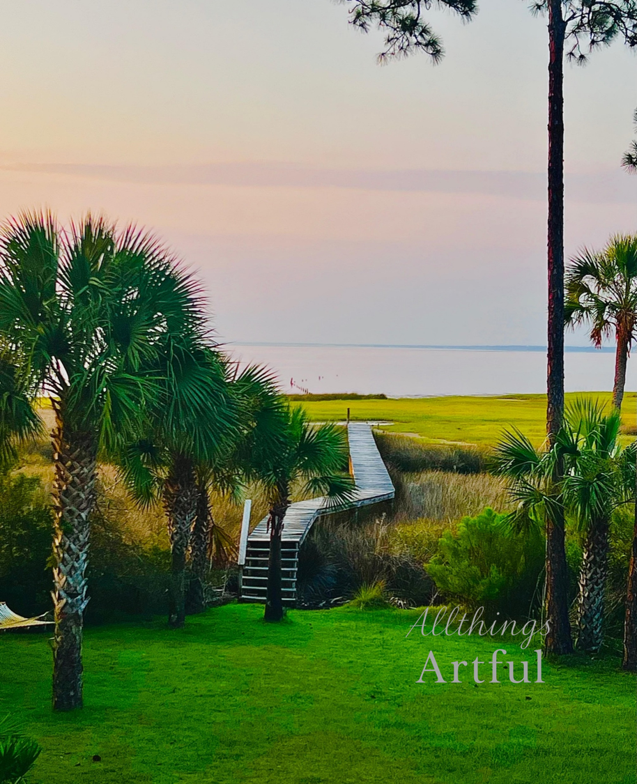 Path to Calm | Port Saint Joe Florida Coastal Boardwalk Sunset | Printable Wall Art