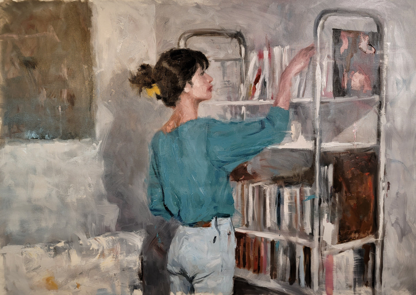 The Reader | 38" x 54" Original oil on canvas