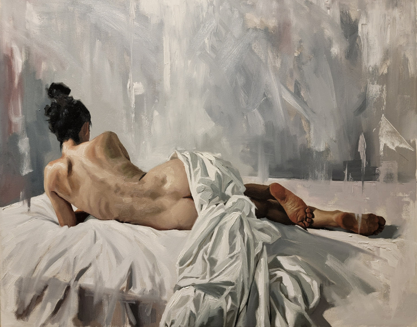 The Rented Room | 22" x 28" Original oil on canvas