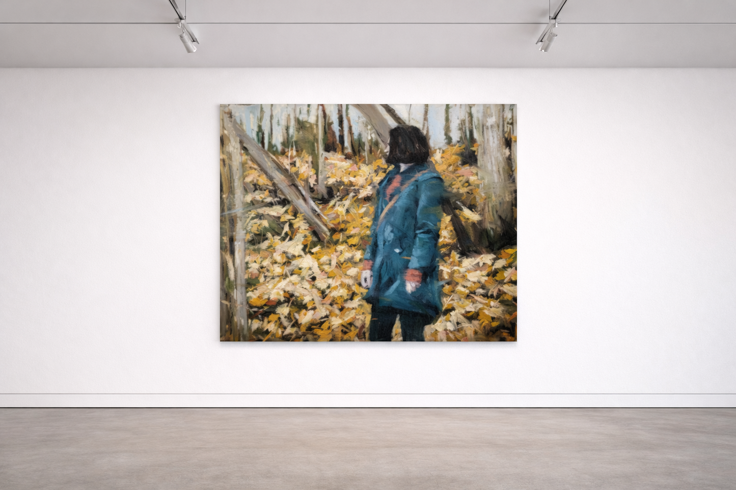 The Blue Coat | 33" x 50" Original oil on canvas