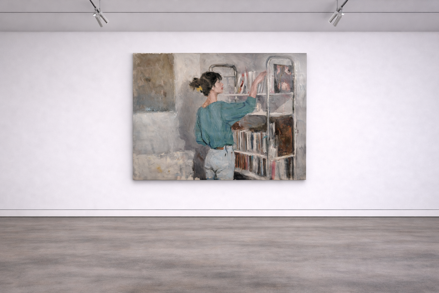 The Reader | 38" x 54" Original oil on canvas
