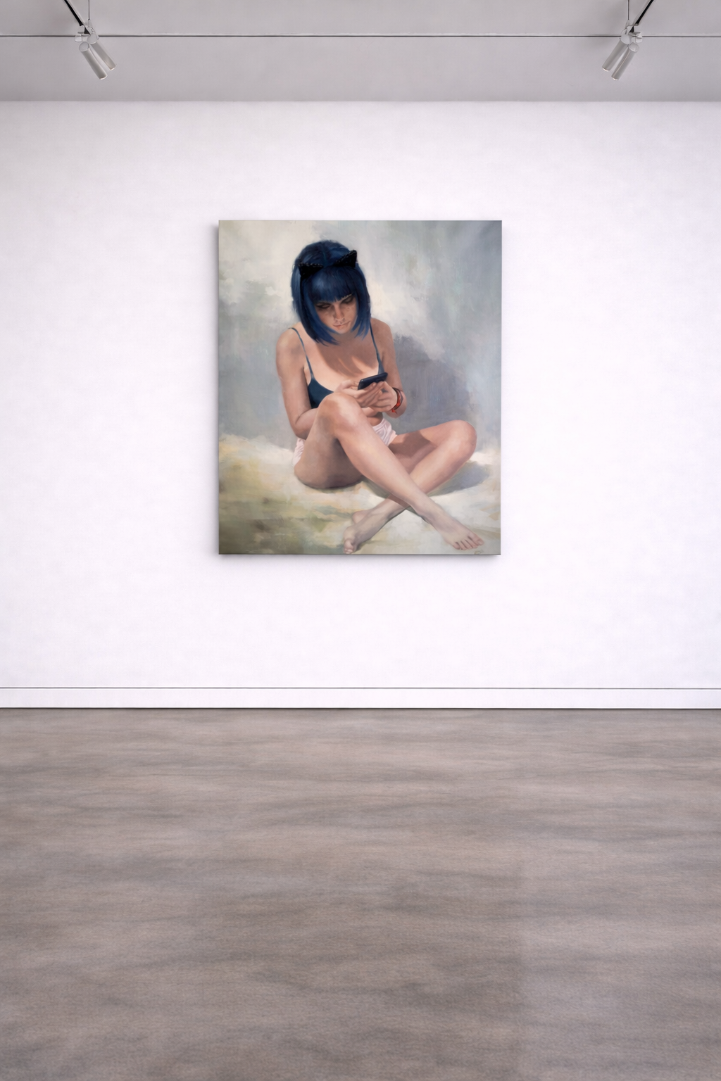 The Social Media | 31" x 29" Original oil on canvas