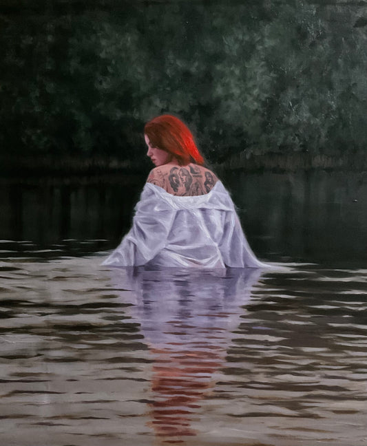 The Secret Pond | 42" x 34" Original oil on canvas