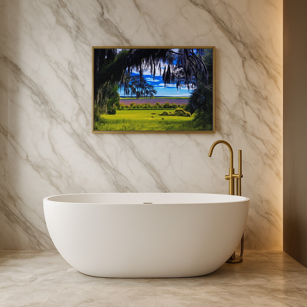 Framed by Moss | Gainesville Florida Spanish Moss Marshland Vista | Printable Wall Art